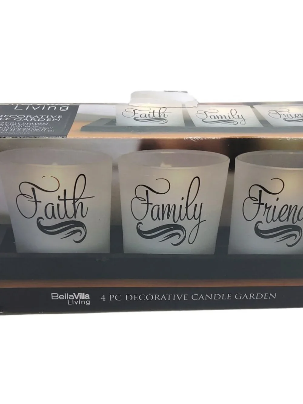 New Bellavilla 4 pc decorative candle garden 3.75